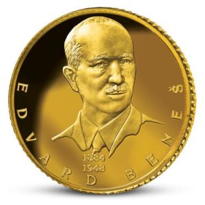 2g Edvard Beneš | největší osobnosti českého národa | zlatá medaile 585