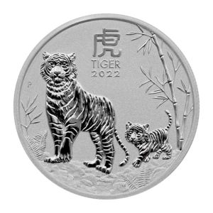 1/2 oz Tiger 2022  Perth Mint stříbrná mince