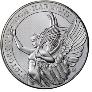 5 oz THE QUEEN’S VIRTUES VICTORY THROUGH HARMONY | 2022 | The Royal Mint | stříbrná investiční mince 999.9