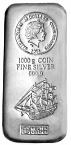 1000 g Argor Heraeus | Fidži | odlévaná |stříbrná investiční mince 999.9