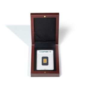 Etue ( krabička )VOLTERRA, na 1 slitek zlata v blistrovém balení, mahagon - Leuchtturm