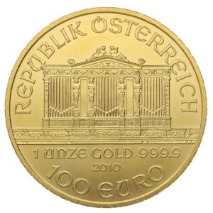 1 oz Wiener Philharmoniker | 2010 | Münze Österreich | zlatá  investiční mince 999.9